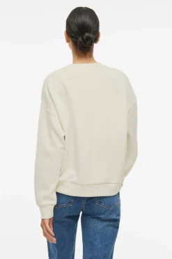 Vila Collegegenser viReflect New Emb L/S Sweat Top