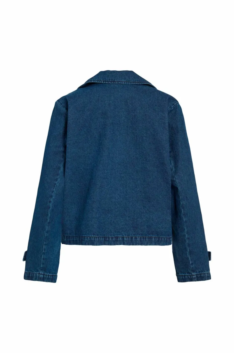 Vila Denim jakke viNata L/S Short Denim Trenchcoat