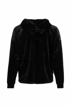 Vila Hettegenser viEmily L/S Velvet Hoodie/r