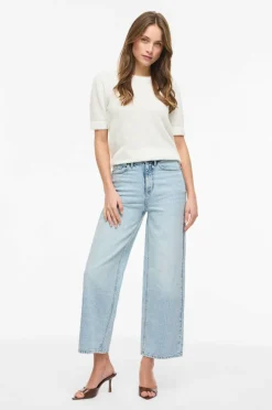 Vila Jeans viEmma HW 7/8 Wide Jaf Lbd23