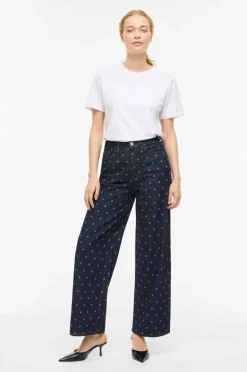 Vila Jeans viFreya Pal HW Dot Wide Jeans