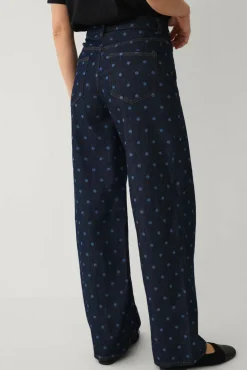 Vila Jeans viFreya Pal HW Dot Wide Jeans