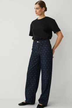 Vila Jeans viFreya Pal HW Dot Wide Jeans