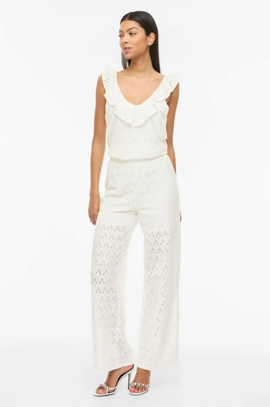 Vila Jerseybukser viAmalina HW Wide Pants