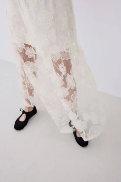 Vila Maxi skjørt viKaria HW Lace Midi Skirt