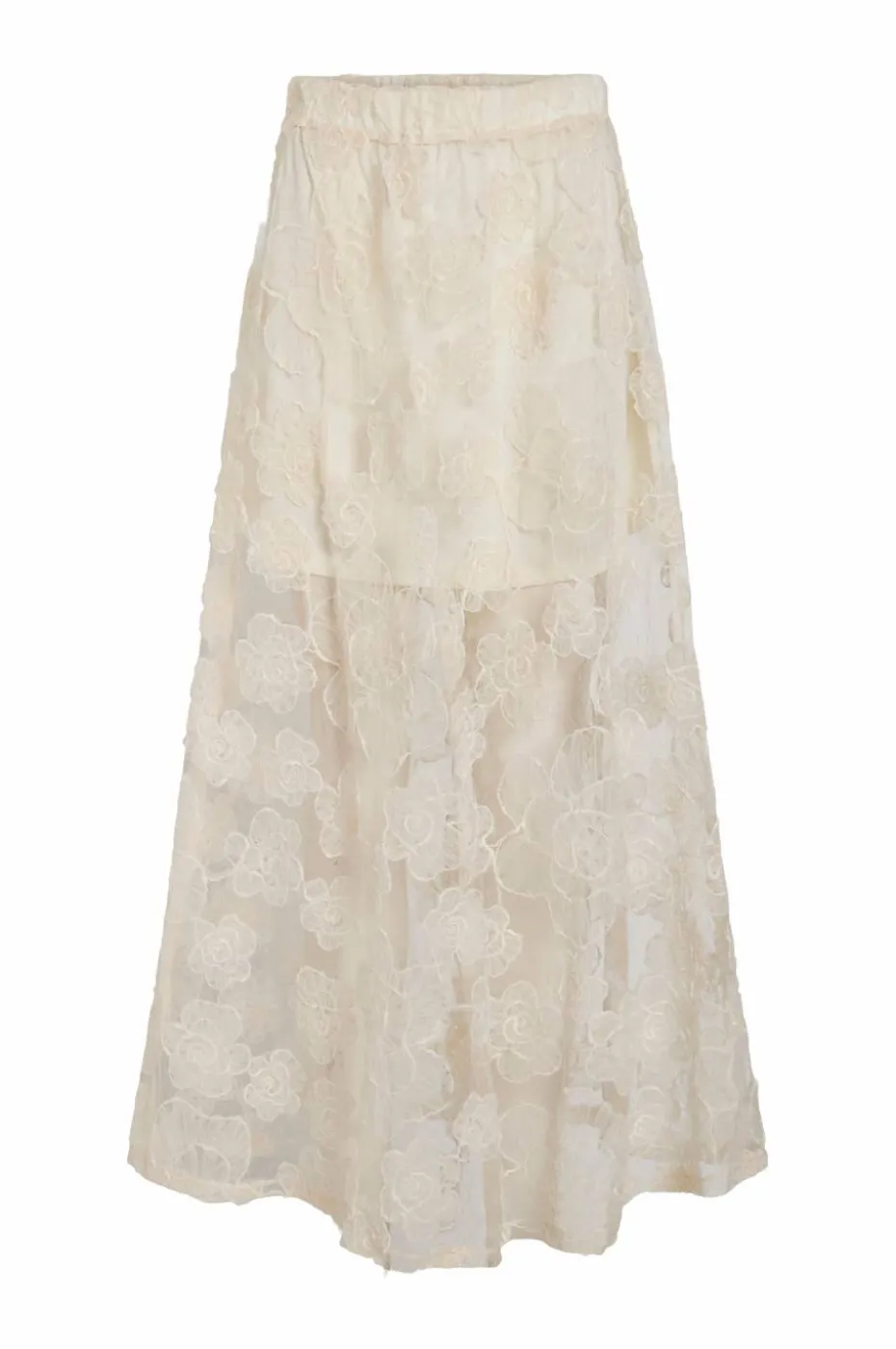 Vila Maxi skjørt viKaria HW Lace Midi Skirt