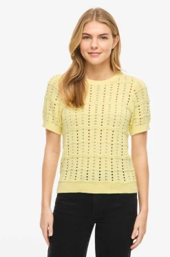 Vila Pullover viSidona O-neck Pointelle Knit Top/