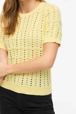 Vila Pullover viSidona O-neck Pointelle Knit Top/