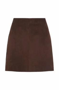 Vila Semsket skjørt viIda HW Short Suede Skirt