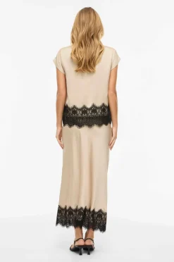 Vila Skjørt viEllette HW Ankle Lace Skirt