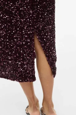 Vila Skjørt viFaith HW Midi Sequin