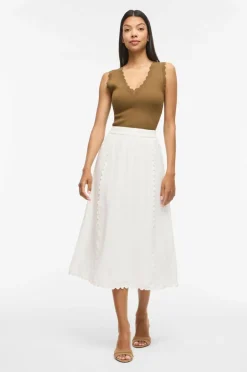 Vila Skjørt viMindy HW Scallop Midi Skirt