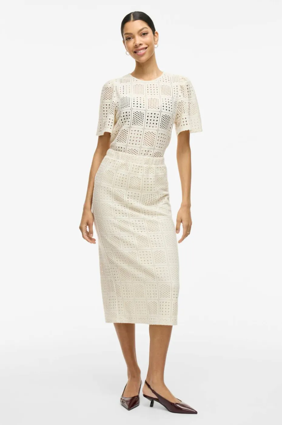 Vila Skjørt viNovira HW Midi Skirt