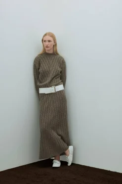 Vila Skjørt viRelli Ankle Cable Knit