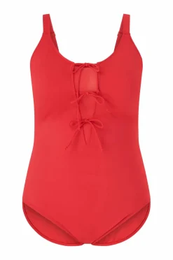 Zizzi Badedrakt sPauline Tie Swimsuit Solid