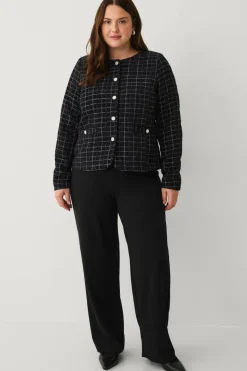 Zizzi Blazer mMonia L/S Buclé Blazer