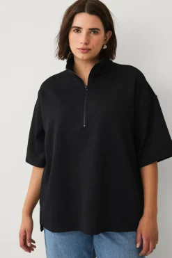 Zizzi Collegegenser caKatalina 1/2 Zip