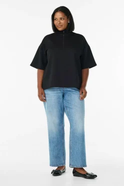Zizzi Collegegenser caKatalina 1/2 Zip