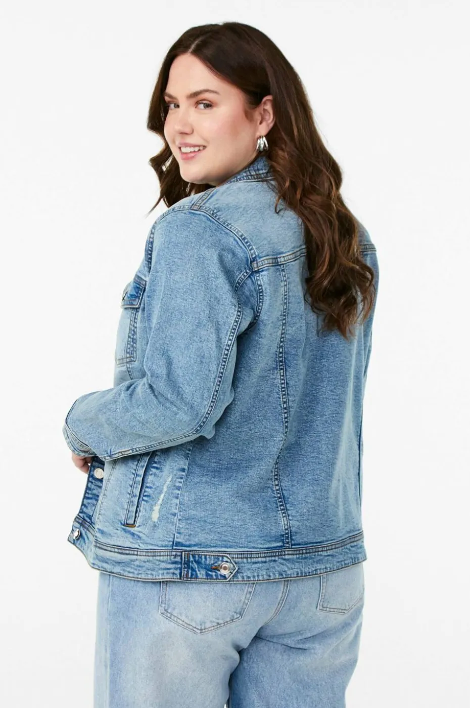 Zizzi Denim jakke jAlli L/S Jacket