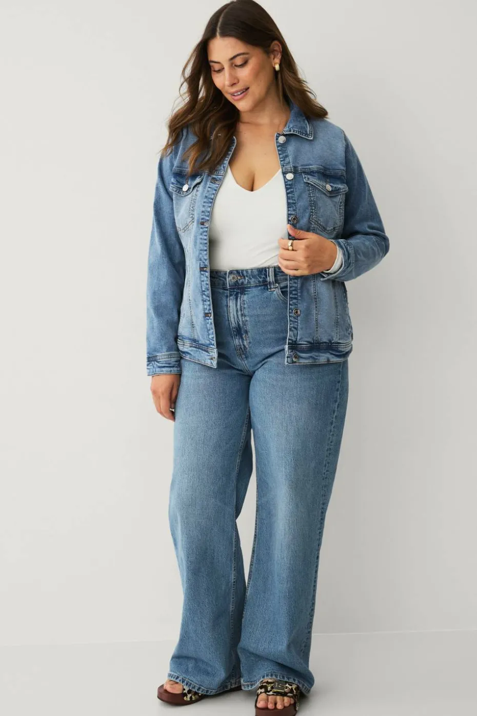 Zizzi Denim jakke jAlli L/S Jacket