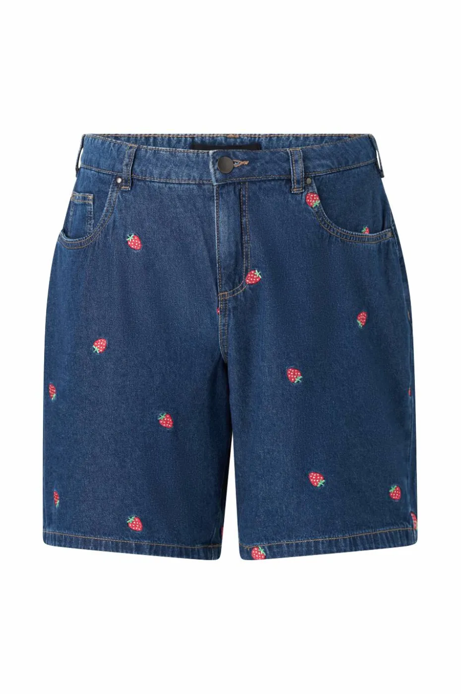 Zizzi Jeans-shorts jEva Embroidery Shorts