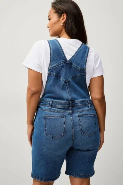 Zizzi Jeans-shorts jEvlia Dungaree Shorts