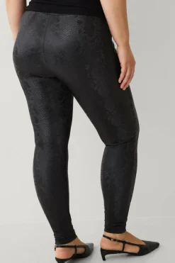 Zizzi Leggings Emana, Long, PU Leggings