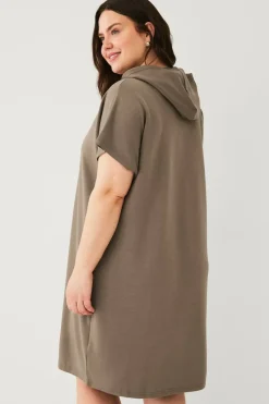 Zizzi Nattkjole mAlisa S/S Knee Dress