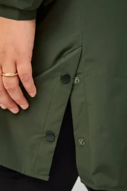Zizzi Regnfrakk caKlara Zip L/S Raincoat