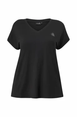 Zizzi Treningstopp aBasic S/S V-neck Tee