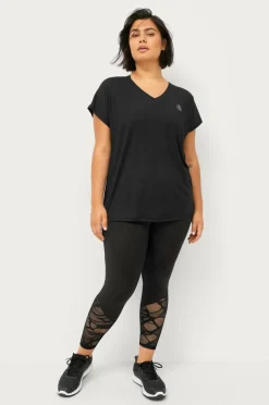 Zizzi Treningstopp aBasic S/S V-neck Tee