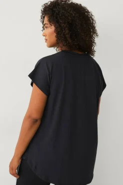 Zizzi Treningstopp aBasic S/S Hi-lo