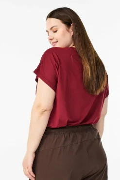 Zizzi Treningstopp Abasic, O-neck, Tee